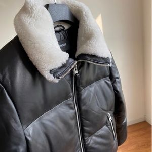 Mackage leather Puffer Jacket